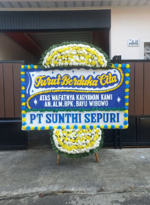Papan Bunga Duka di Tanjung Pura