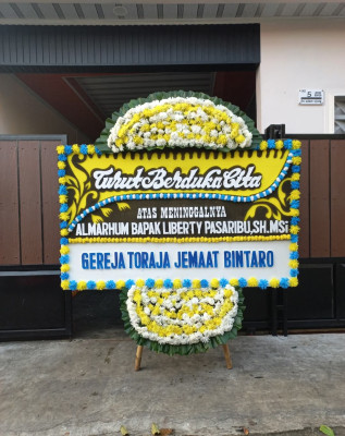 Papan Bunga Duka di Tanjung Pura